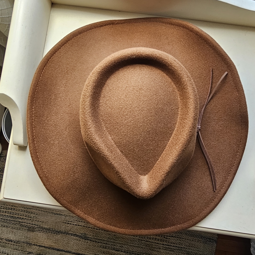 Frye Tan Felt Hat - Picture 2 of 4
